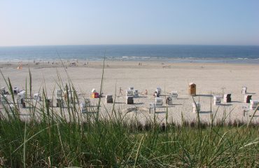 Blick auf den Strand von Spiekeroog